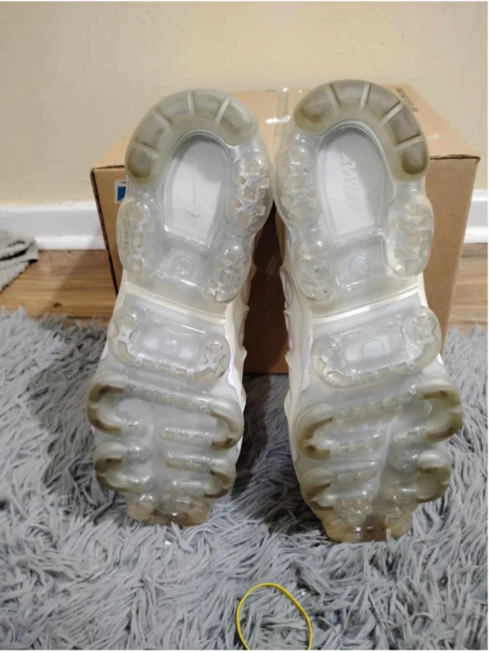 Nike Air VaporMax Plus Men Size 11.5 White Pure Platinum Sneakers 924453-100